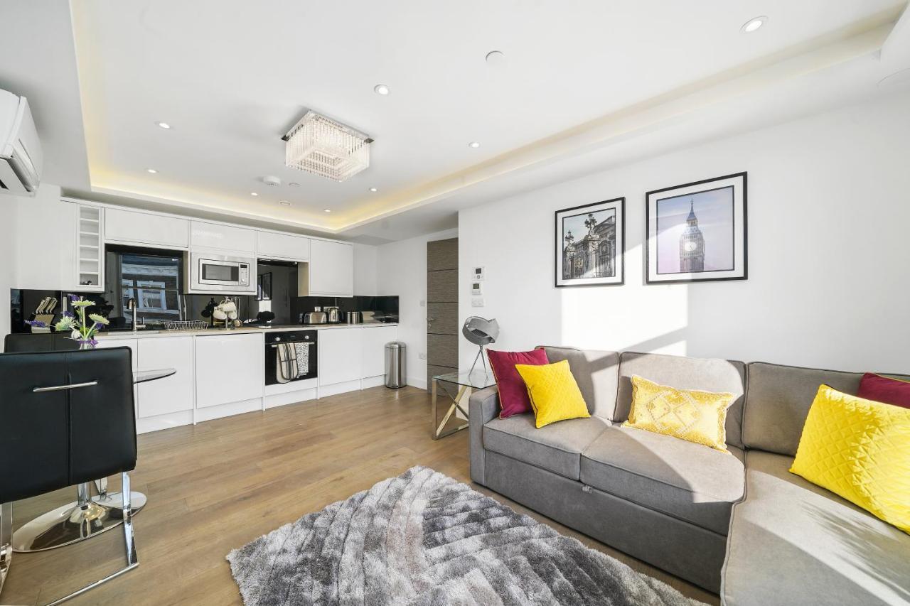 City Prime Apartments ロンドン エクステリア 写真 Interior of a serviced apartment in London